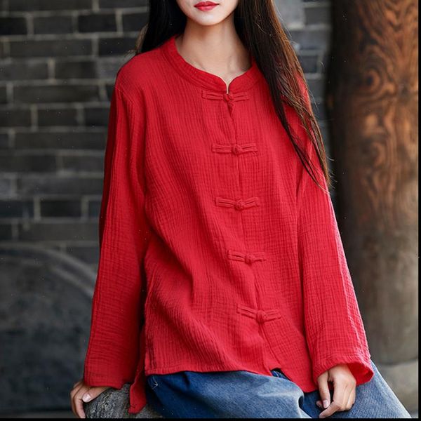 womens shirts summer fashion blouse autunm women long sleeve shirt casual cotton linen plus size vintage stand collar 7xl, White
womens shirts summer fashion blouse autunm women long sleeve shirt casual cotton linen plus size vintage stand collar 7xl, White