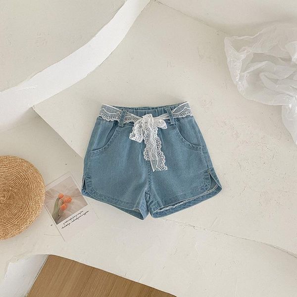 summer kids shorts pants toddler girls solid casual denim 2-7 y children's korean lace belt for girl baby clothing, Black
summer kids shorts pants toddler girls solid casual denim 2-7 y children's korean lace belt for girl baby clothing, Black