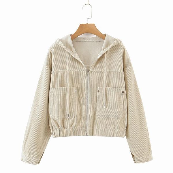 women's jackets loose women hoodie jacket autumn 2021 fashion corduroy outerwear preppy girl hooded clothing, Black;brown
women's jackets loose women hoodie jacket autumn 2021 fashion corduroy outerwear preppy girl hooded clothing, Black;brown