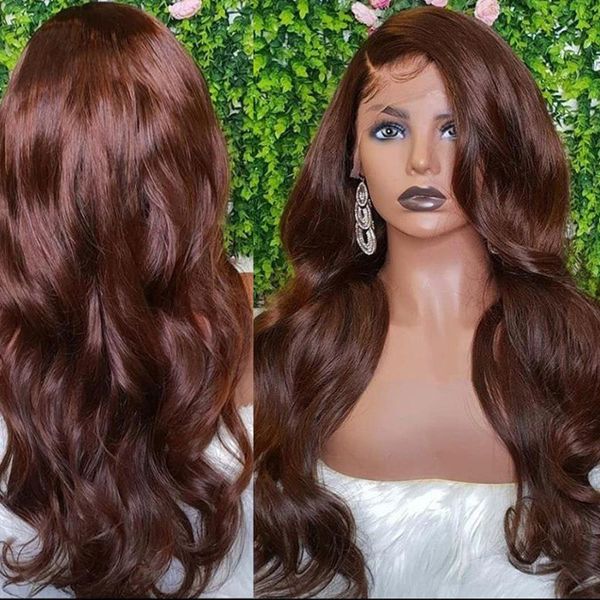 synthetic wigs preplucked chocolate brown body wave 26 inch lace front wig for fashion women with babyhair daily/party deep side part, Black
synthetic wigs preplucked chocolate brown body wave 26 inch lace front wig for fashion women with babyhair daily/party deep side part, Black