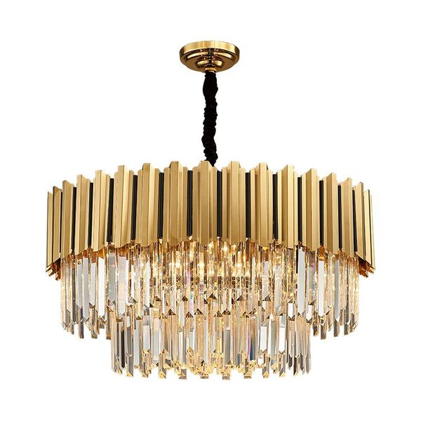 chandeliers led modern crystal stainless steel golden ceiling hanging chandelier design light lamp lustre suspension luminaire for foyer
chandeliers led modern crystal stainless steel golden ceiling hanging chandelier design light lamp lustre suspension luminaire for foyer