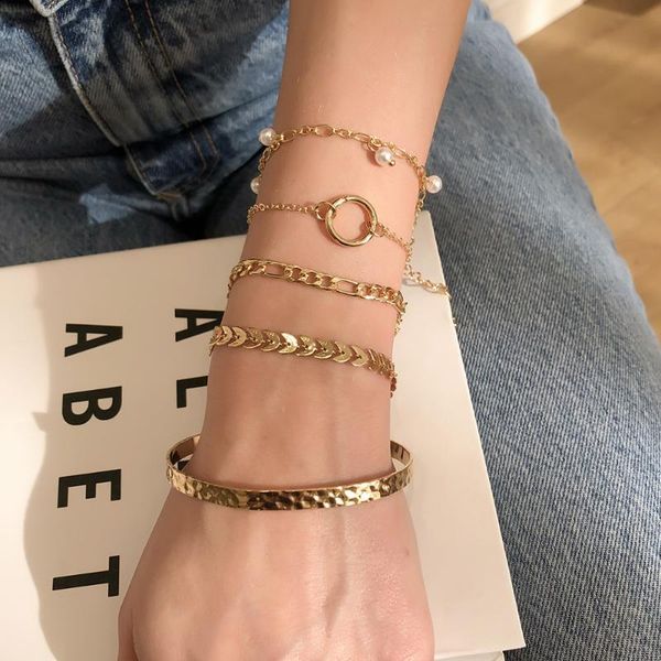 link, chain tide hip-hop contracted joker set women bracelet five fashion personality charm jewelry gifts, Black
link, chain tide hip-hop contracted joker set women bracelet five fashion personality charm jewelry gifts, Black