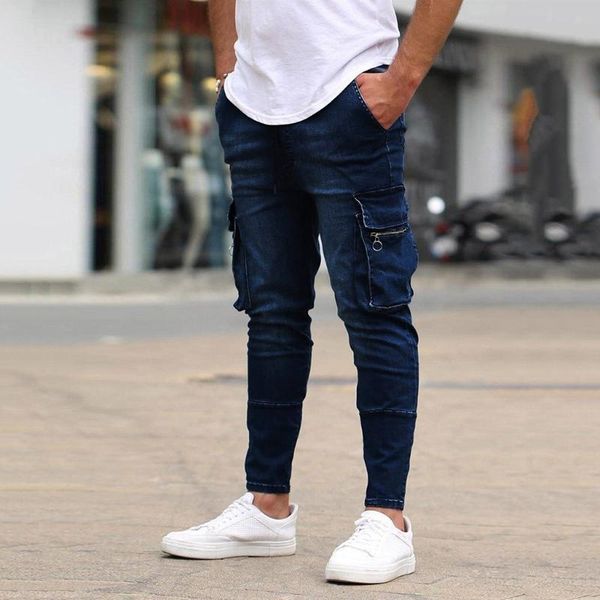 men's pants denim trouser men distressed jeans long streetwear tactical cargo military male trousers multiple pocket work pant, Black
men's pants denim trouser men distressed jeans long streetwear tactical cargo military male trousers multiple pocket work pant, Black