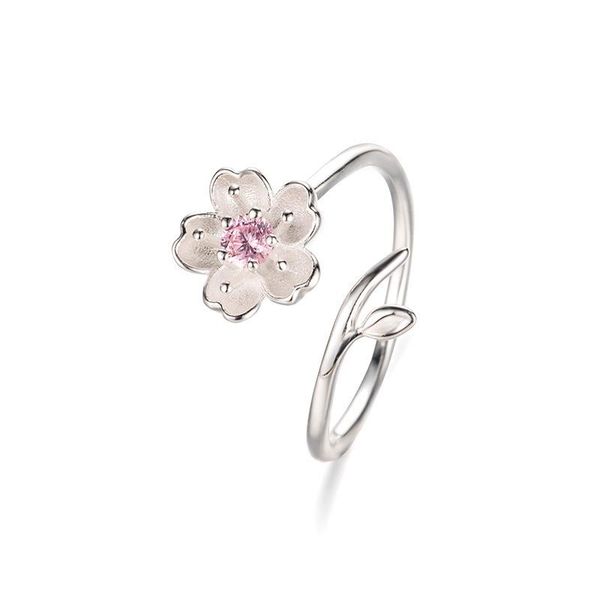 cluster rings arrivals 925 sterling silver for women adjustable size ring pink zircon cherry blossom, Golden;silver
cluster rings arrivals 925 sterling silver for women adjustable size ring pink zircon cherry blossom, Golden;silver