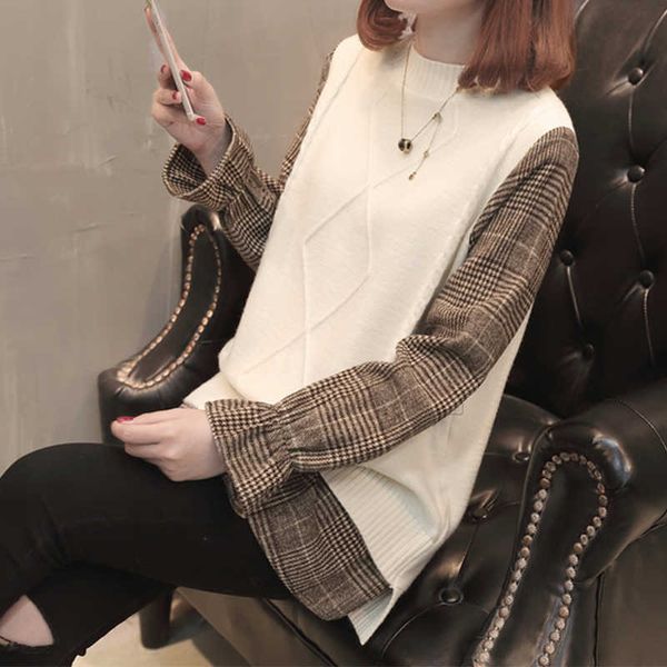 women's sweaters fake sweater autumn korea style long flare sleeve o neck ladies jumper solid casual pullover for female mfaf, White;black
women's sweaters fake sweater autumn korea style long flare sleeve o neck ladies jumper solid casual pullover for female mfaf, White;black
