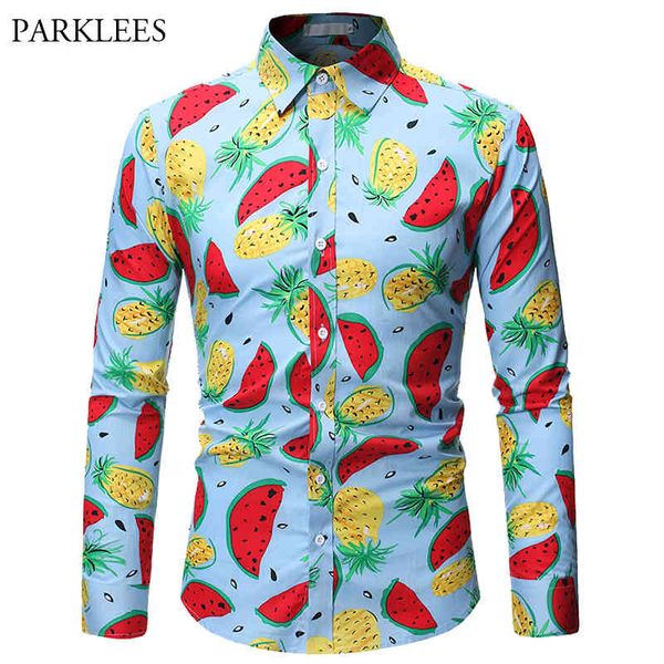 watermelon pattern print long-sleeve shirt mens fashion pineapple fruit pattern casual slim shirt for men chemise homme 210524, White;black
watermelon pattern print long-sleeve shirt mens fashion pineapple fruit pattern casual slim shirt for men chemise homme 210524, White;black