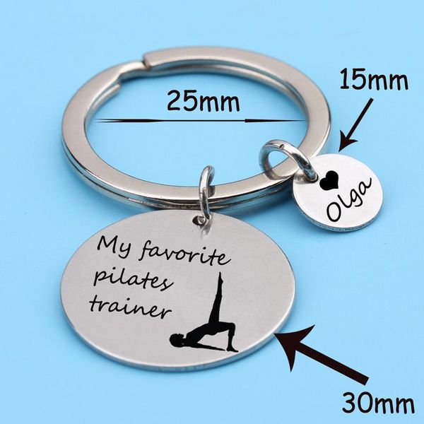 keychains stainless steel keychain engraved my favorite pilates trainer personalized custom name gift for sports key ring, Silver
keychains stainless steel keychain engraved my favorite pilates trainer personalized custom name gift for sports key ring, Silver