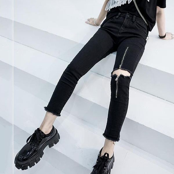 5xl fake zippers slim pencil womens jean pant plus size trousers zipper hole ripped jeans women denim vintage high, Blue
5xl fake zippers slim pencil womens jean pant plus size trousers zipper hole ripped jeans women denim vintage high, Blue