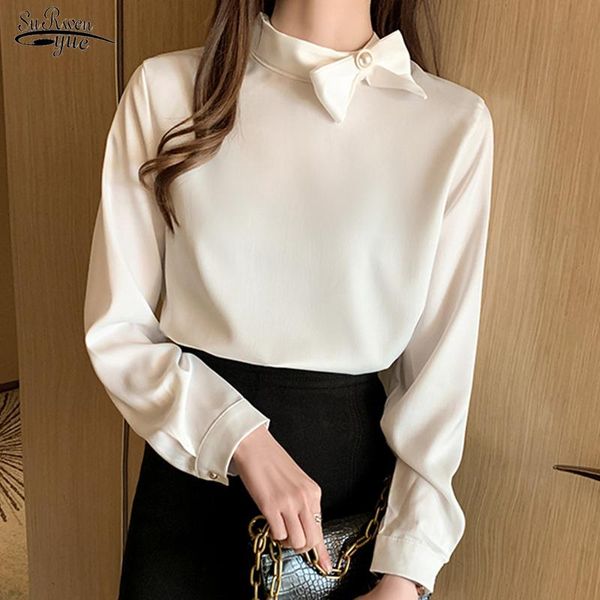 autumn bow chiffon long-sleeve shirt women casual solid beading blouse plus size pullover ladies blusas 10495 women's blouses & shirts, White
autumn bow chiffon long-sleeve shirt women casual solid beading blouse plus size pullover ladies blusas 10495 women's blouses & shirts, White