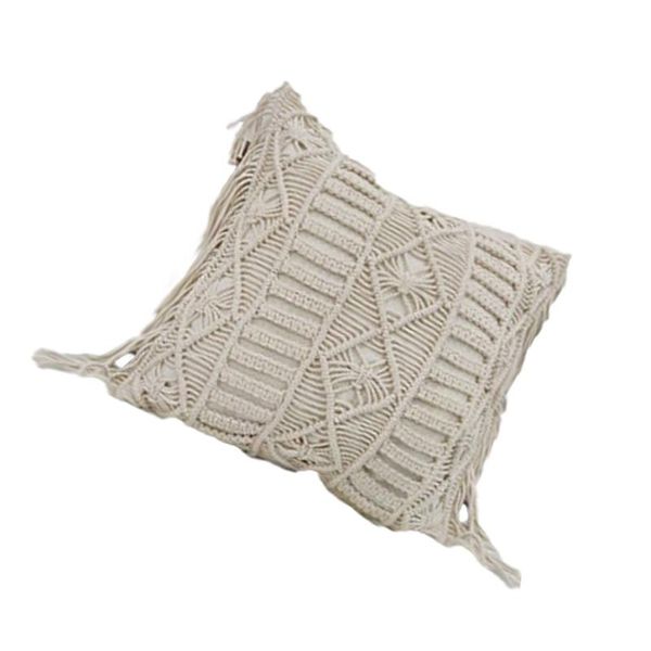 cushion/decorative pillow creative bohemian style hand woven cotton cord cushion cover beige
cushion/decorative pillow creative bohemian style hand woven cotton cord cushion cover beige