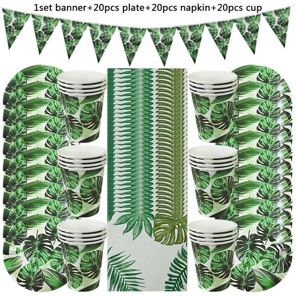 disposable dinnerware 61pcs hawaiian luau party decoration palm leaf tableware paper plate cup tropical summer birthday wedding decor
disposable dinnerware 61pcs hawaiian luau party decoration palm leaf tableware paper plate cup tropical summer birthday wedding decor