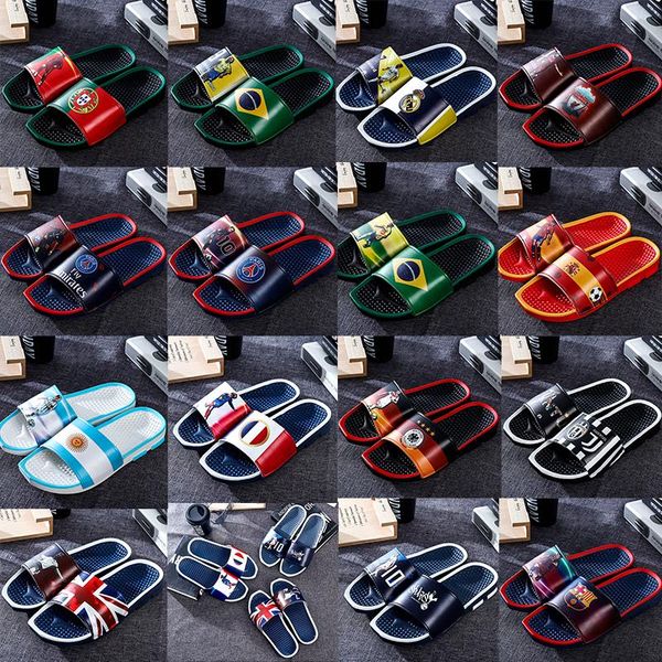 european cup football star sports slippers brand designer mens rubber sandals beach slide non-slip flip flops indoor outdoor shoes high qual, Black
european cup football star sports slippers brand designer mens rubber sandals beach slide non-slip flip flops indoor outdoor shoes high qual, Black