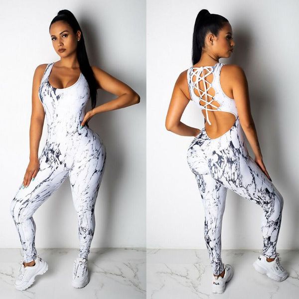 gym clothing women's fitness jumpsuit 2021summer slim sleeveless leopard splash ink printed trousers one piece set workout leotard, White;black
gym clothing women's fitness jumpsuit 2021summer slim sleeveless leopard splash ink printed trousers one piece set workout leotard, White;black