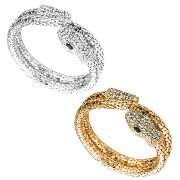 charm bracelets punk style crystals inlaid snake shape twisted bracelet bangles for women hip hop gold jewelry gifts, Golden;silver
charm bracelets punk style crystals inlaid snake shape twisted bracelet bangles for women hip hop gold jewelry gifts, Golden;silver