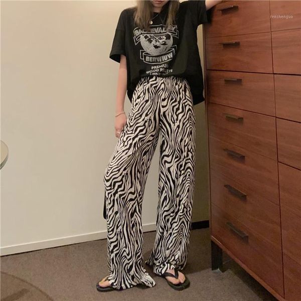 women's pants & capris spring zebra print wide leg trousers high waist autumn women 2021 fashion casual female streetwear, Black;white
women's pants & capris spring zebra print wide leg trousers high waist autumn women 2021 fashion casual female streetwear, Black;white
