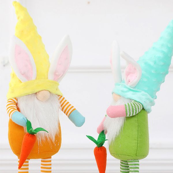 Easter Decoration Doll Decoration Ornaments Rabbit Doll Ornaments, Green