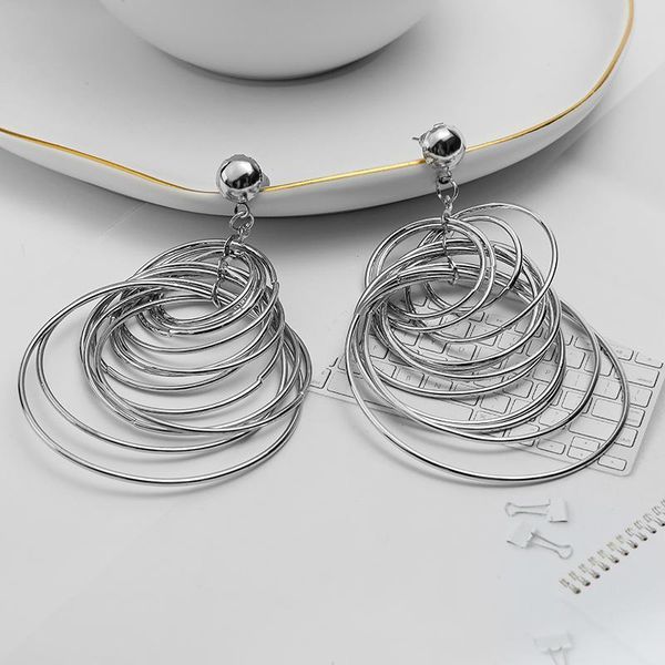 earrings & necklace longqu fashion gold/sliver set for women vintage metal hoop earings geometric circle drop 2022 jewelry, Silver
earrings & necklace longqu fashion gold/sliver set for women vintage metal hoop earings geometric circle drop 2022 jewelry, Silver