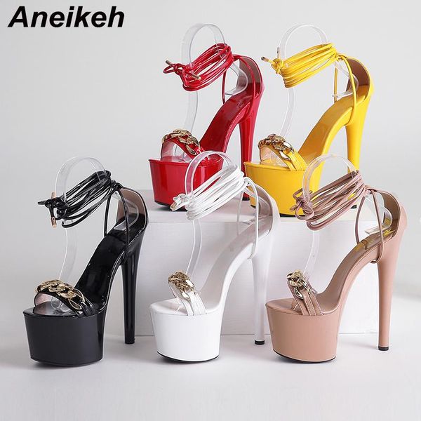sandals aneikeh gladiator metal decoratio platform high 2021 shallow shoes for woman summer buckle strap 17cm thin heels, Black
sandals aneikeh gladiator metal decoratio platform high 2021 shallow shoes for woman summer buckle strap 17cm thin heels, Black
