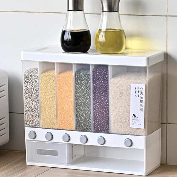 storage bottles & jars wall-mounted seperated grain rice bucket cereal can box classification metering cylinder automatic racks sealed
storage bottles & jars wall-mounted seperated grain rice bucket cereal can box classification metering cylinder automatic racks sealed