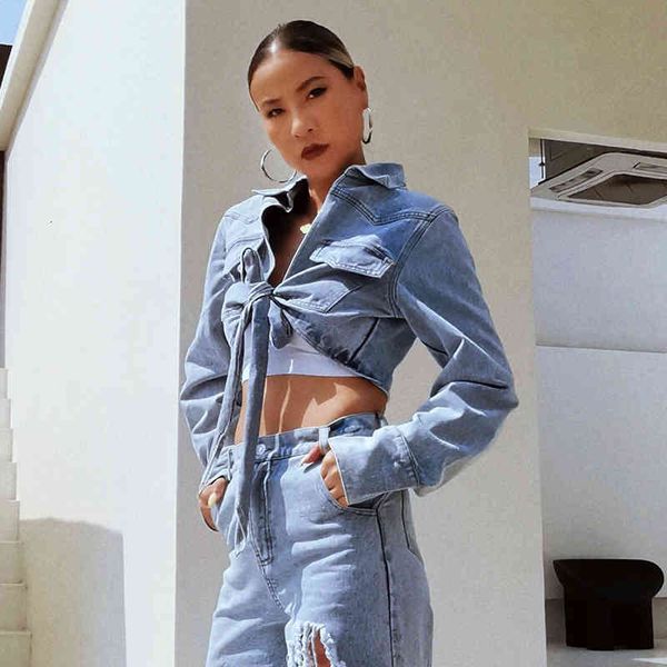 casual lace up bowknot jacket for women lapel long sleeve denim short jackets female fashion clothing spring, Black;brown
casual lace up bowknot jacket for women lapel long sleeve denim short jackets female fashion clothing spring, Black;brown