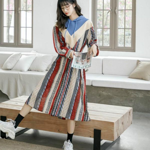 casual dresses autumn 2021 fashion women clothing long sleeve hooded collar simple loose party beach holiday printed pullover dress, Black;gray
casual dresses autumn 2021 fashion women clothing long sleeve hooded collar simple loose party beach holiday printed pullover dress, Black;gray