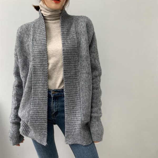 women's knits & tees wool sleeve autumn long feminino loose sweater women winter plus size knitted cardigan coats outerwear, White
women's knits & tees wool sleeve autumn long feminino loose sweater women winter plus size knitted cardigan coats outerwear, White