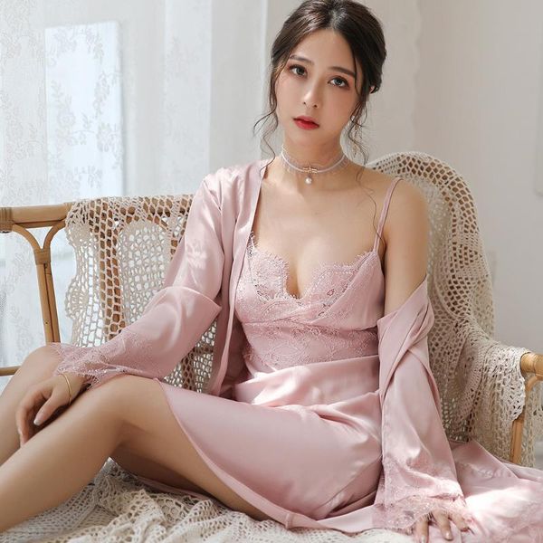 women's sleepwear pajamas summer thin ice silk sling nightgown two-piece satin casual home service suit, Black;red
women's sleepwear pajamas summer thin ice silk sling nightgown two-piece satin casual home service suit, Black;red