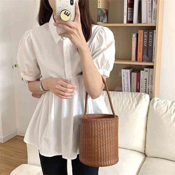 women's blouses & shirts white solid summer plus size s-xl lady femme casual streetwear chic short sleeves ol mu2e
women's blouses & shirts white solid summer plus size s-xl lady femme casual streetwear chic short sleeves ol mu2e
