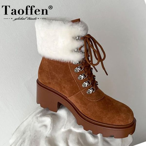 boots taoffen winter for women casual warm thick high heel shoes short boot all-match daily female footwear size 34-40, Black
boots taoffen winter for women casual warm thick high heel shoes short boot all-match daily female footwear size 34-40, Black
