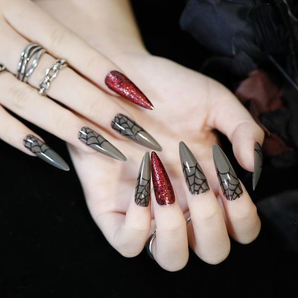 false nails 24pcs coffin fake nail christmas halloween style detachable full cover stiletto ballerina tips press on manicure tool, Red;gold
false nails 24pcs coffin fake nail christmas halloween style detachable full cover stiletto ballerina tips press on manicure tool, Red;gold