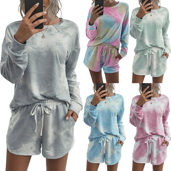 women's sleepwear autumn 2021 home comfort fashion printed tie dyed pajamas, Black;red
women's sleepwear autumn 2021 home comfort fashion printed tie dyed pajamas, Black;red