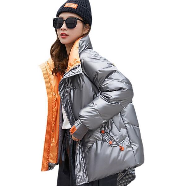 women's down & parkas foreign trade cotton clothes women's short winter korean version loose little man bright face wash warm stan, Black
women's down & parkas foreign trade cotton clothes women's short winter korean version loose little man bright face wash warm stan, Black
