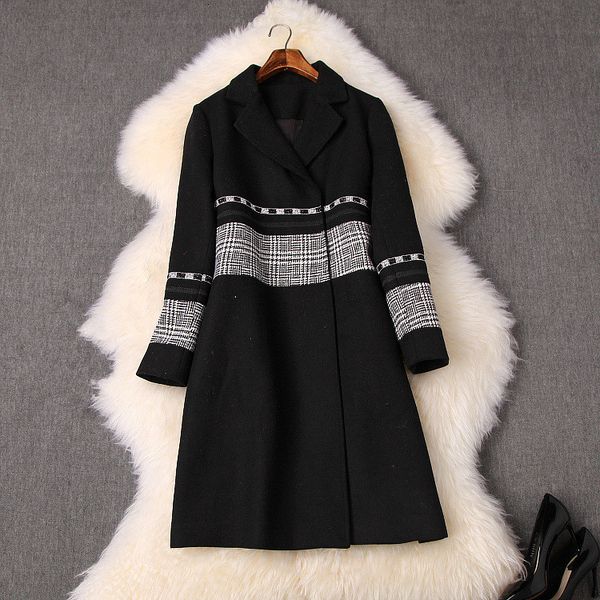 women's trench coats elegant female winter diamonds of korean-style wool jacket released for woman b532, Tan;black
women's trench coats elegant female winter diamonds of korean-style wool jacket released for woman b532, Tan;black