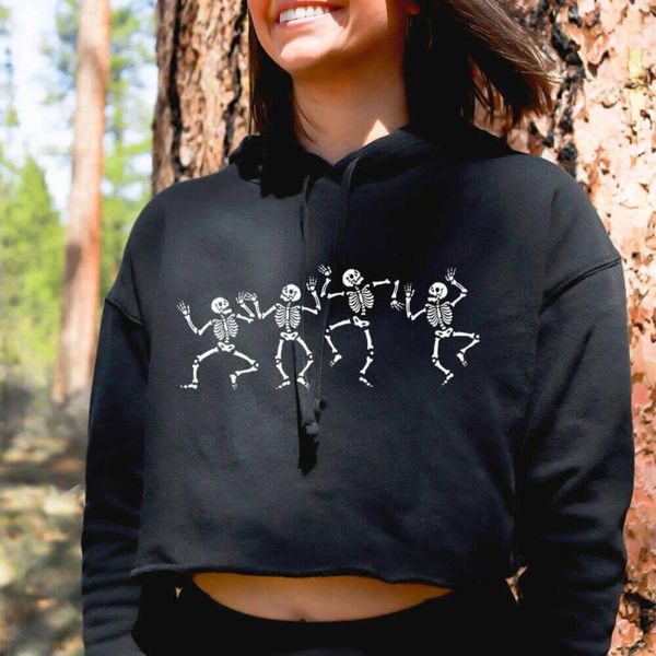 dancing skeleton 100%cotton funny printed crop hoodies spring women's casual solid pullover long sleeve hooded & sweatshirts, Black
dancing skeleton 100%cotton funny printed crop hoodies spring women's casual solid pullover long sleeve hooded & sweatshirts, Black
