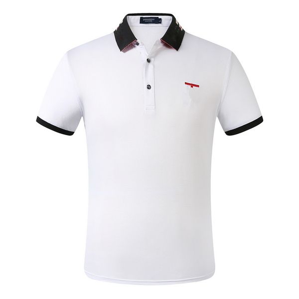 fashion designer men's polo shirt short sleeve t-shirt black red white blue gray 5 colors no.1s, White;black
fashion designer men's polo shirt short sleeve t-shirt black red white blue gray 5 colors no.1s, White;black