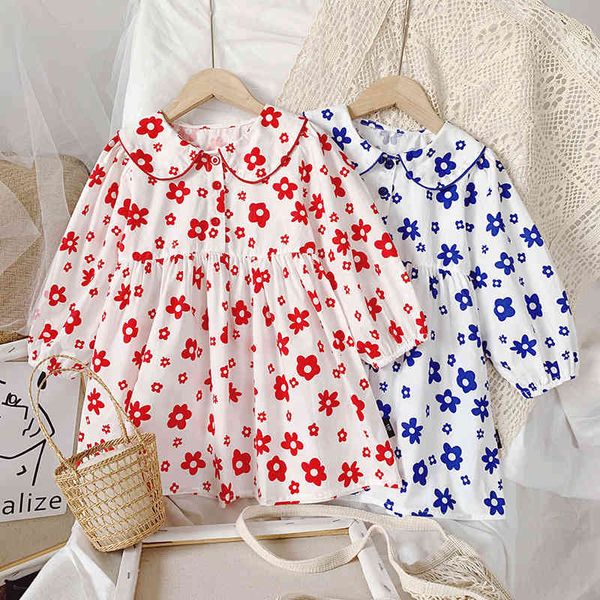 girl's dresses girls spring autumn puff sleeve doll collar flower printed cotton korean princess for 1-6y igda, Red;yellow
girl's dresses girls spring autumn puff sleeve doll collar flower printed cotton korean princess for 1-6y igda, Red;yellow