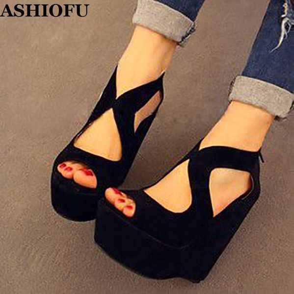 handmade ladies wadge heel sandals big x-style party prom dress shoes peep-toe evening fashion, Black
handmade ladies wadge heel sandals big x-style party prom dress shoes peep-toe evening fashion, Black