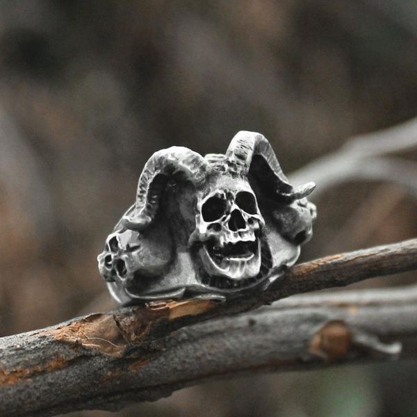cluster rings men vintage cross azazel satanic skull punk gothic devil stainless steel ring biker jewelry, Golden;silver
cluster rings men vintage cross azazel satanic skull punk gothic devil stainless steel ring biker jewelry, Golden;silver