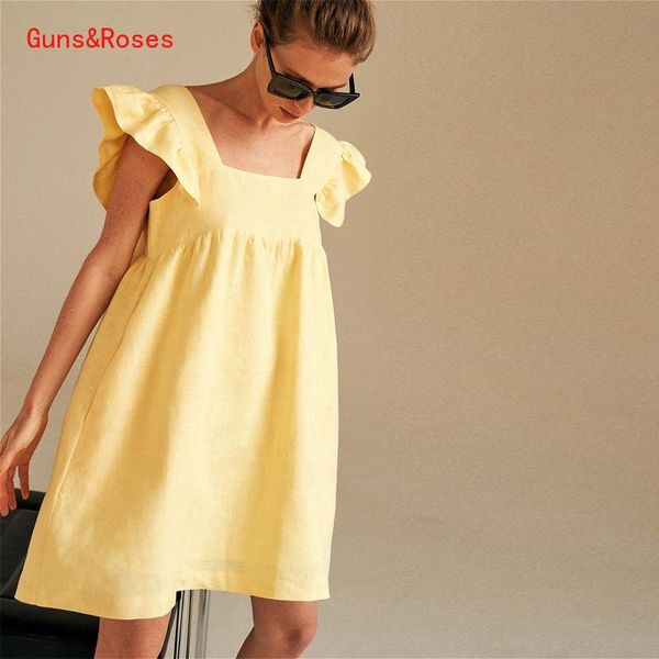 casual dresses square collar butterfly sleeve mini sweet dress woman backless high waist loose linen solid summer 2021, Black;gray
casual dresses square collar butterfly sleeve mini sweet dress woman backless high waist loose linen solid summer 2021, Black;gray