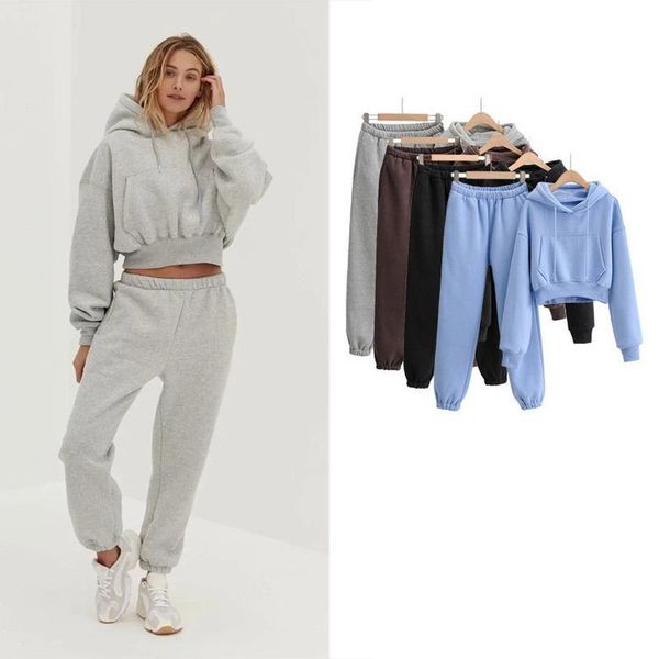 women's two piece pants kalenmos urban women pant sets all-match pocket decorative sweater solid color hooded high waist corset sports, White
women's two piece pants kalenmos urban women pant sets all-match pocket decorative sweater solid color hooded high waist corset sports, White