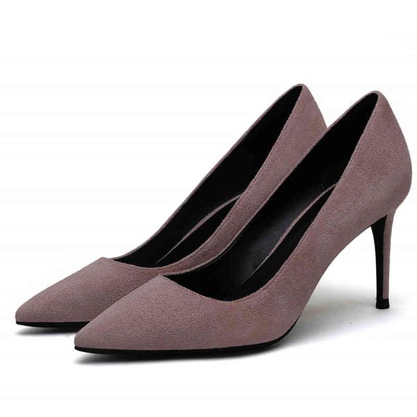 sandals suede leather pointed toe women's pumps spring autumn office thin heel shoes casual slip-on ladies f0045 zpbb, Black
sandals suede leather pointed toe women's pumps spring autumn office thin heel shoes casual slip-on ladies f0045 zpbb, Black