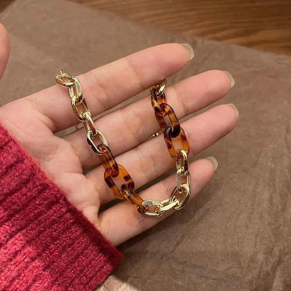 fashion asymmetric panelled leopard arcylic pendant bracelet for women 2021 chunky linked chain bracelets birthday gifts charm, Golden;silver
fashion asymmetric panelled leopard arcylic pendant bracelet for women 2021 chunky linked chain bracelets birthday gifts charm, Golden;silver