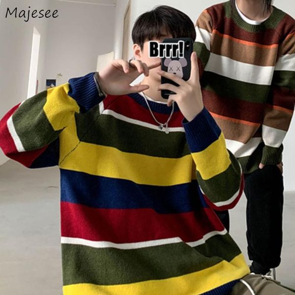 men's sweaters men pullovers sweater striped paneled loose knitted jumper couple slim trendy collage male vintage mens clothing retro, White;black
men's sweaters men pullovers sweater striped paneled loose knitted jumper couple slim trendy collage male vintage mens clothing retro, White;black