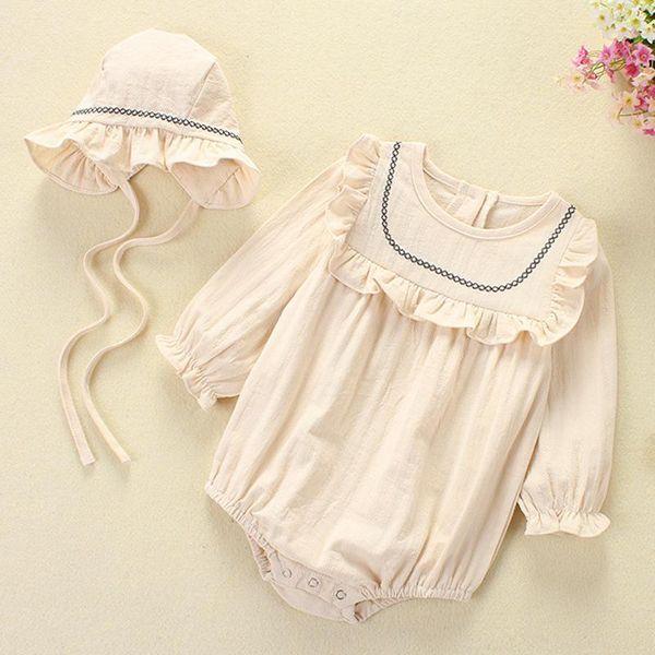 spring newborn baby girls long sleeve embroider rompers and hat clothes autumn baby toddler girls jumpsuits, Blue
spring newborn baby girls long sleeve embroider rompers and hat clothes autumn baby toddler girls jumpsuits, Blue