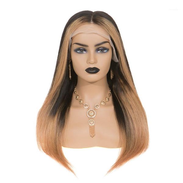 sevengirls 13*6 brazilian remy hair lace front wig straight ombre blonde highlights color middle part pre plucked human wig1, Black;brown
sevengirls 13*6 brazilian remy hair lace front wig straight ombre blonde highlights color middle part pre plucked human wig1, Black;brown