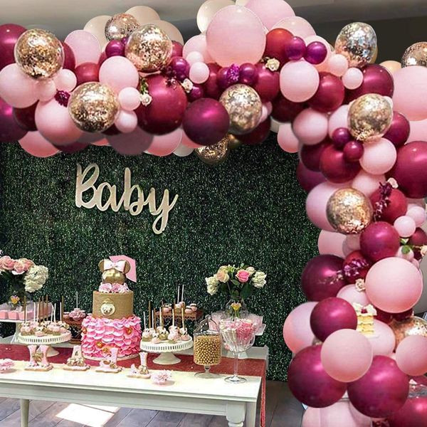 burgundy pink balloon arch garland kit baby pink gold confetti latex balloons baby shower wedding birthday girl party decoration
burgundy pink balloon arch garland kit baby pink gold confetti latex balloons baby shower wedding birthday girl party decoration