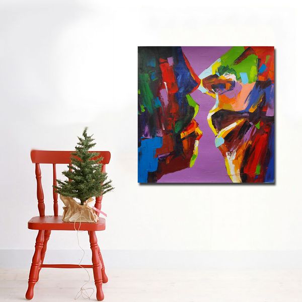 abstract colorful faces kissing painting wall art printing on canvas poster and print for living room home decor no frame
abstract colorful faces kissing painting wall art printing on canvas poster and print for living room home decor no frame