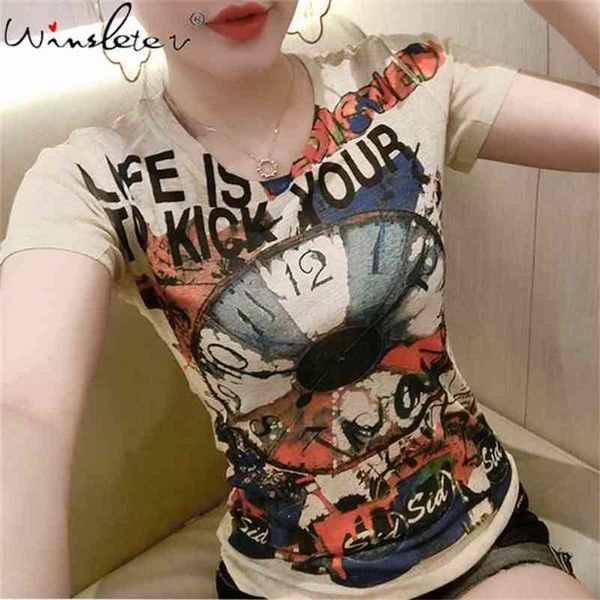 est women tshirts summer casual short sleeve print tee o neck t shirt femme t03908b 210421, Black;gray
est women tshirts summer casual short sleeve print tee o neck t shirt femme t03908b 210421, Black;gray