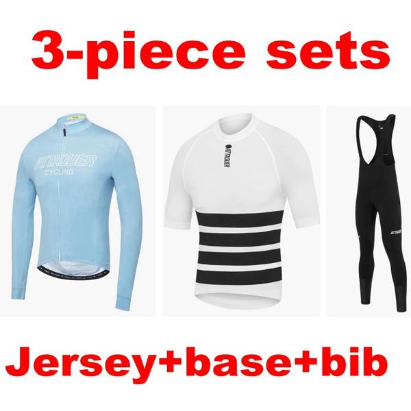 racing sets men's cycling 2021 attaquer club summer bicycle suits 3-piece base layer long sleeve jersey and bib pants, Black;blue
racing sets men's cycling 2021 attaquer club summer bicycle suits 3-piece base layer long sleeve jersey and bib pants, Black;blue