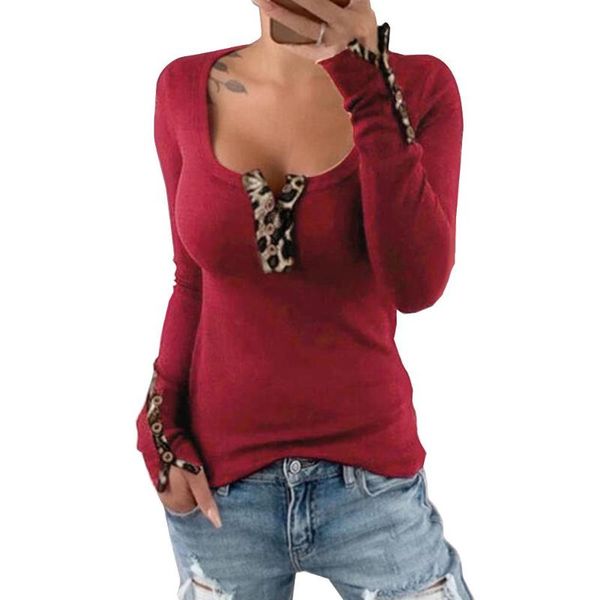 women's t-shirt women leopard button scoop neck long sleeve slim cotton shirt hand wash size s -2xl, White
women's t-shirt women leopard button scoop neck long sleeve slim cotton shirt hand wash size s -2xl, White